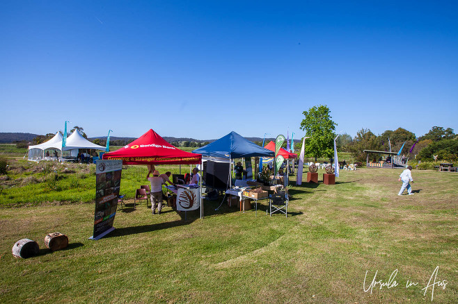 Marquees on Panboola Wetlands, Pambula NSW Australia