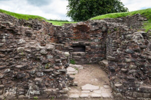 Excavated ruins, Caerleon, Wales