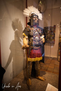 Model of a Roman Centurion, National Roman Legion Museum in Caerleon, Wales