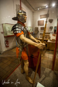 Model of a Roman Legionary, National Roman Legion Museum in Caerleon, Wales