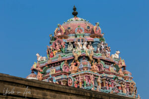 Roof decorations, Kapaleeshwarar Temple, Chennai, Tamil Nadu India