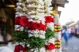 Close up: flower garland, Chennai, Tamil Nadu India