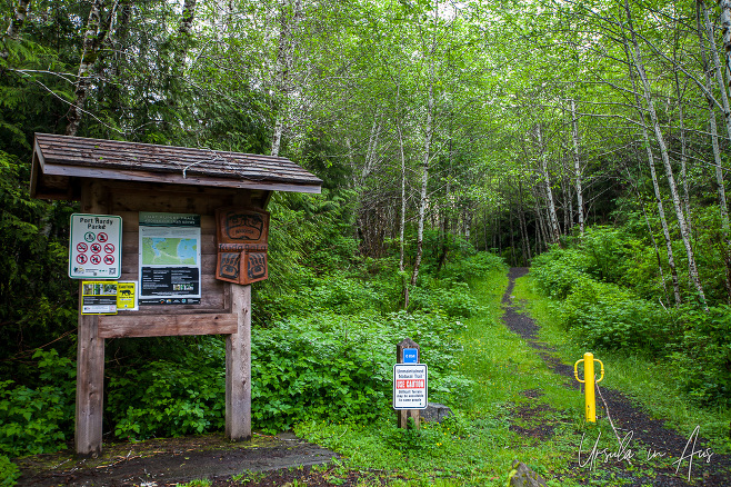 West end of the Fort Rupert Trail, BC Canada