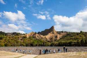 Visitors reading the information signboards, ANZAC Cove, Gallipoli, Turkey