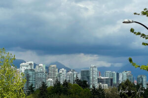 Looking north over False Creek, Vancouver BC Canada