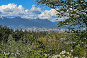 View north from Little Mountain, Vancouver BC Canada.