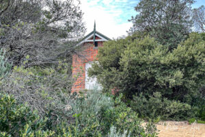 Old building at New Works, Lakes Entrance Loop, Victoria Australia