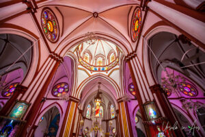Inside the Basilica of the Sacred Heart of Jesus, Pondicherry India