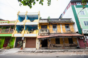 Old buildings, White Town, Pondicherry India