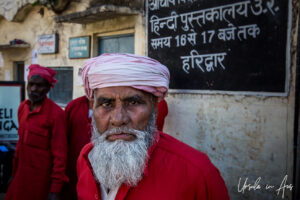 Portrait: Indian porter, Haridwar Railway Station, India