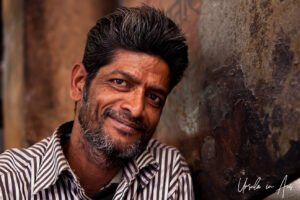 Portrait of a smiling man, Haridwar India.