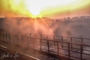 Early sun, New Delhi Railway Station, India