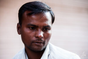 Portrait of a bun baker, Haridwar India.