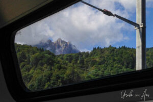 View of Pilatus from the train, Switzerland