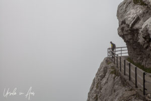 Man in the fog, Pilatus, Switzerland