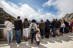 People on the observation deck on Pilatus, Switzerland