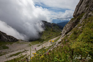 Clouds in a valley, Pilatus, Switzerland