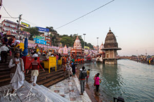 Daily life on Har Ki Pauri, Haridwar, India