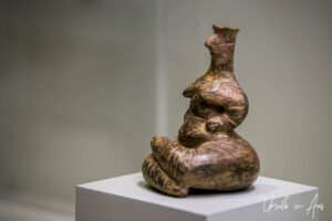 Small goddess figure, Heraklion Archaeological Museum, Crete Greece.