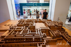 Model of the Palace of Knossos, Heraklion Archaeological Museum, Crete Greece.