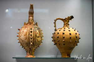 Tall clay pitchers, Heraklion Archaeological Museum, Crete Greece