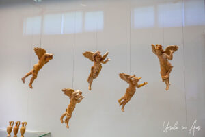 Terracotta cupids suspended in flight, Heraklion Archaeological Museum, Crete Greece