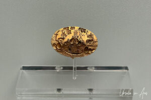 Gold Ring of Minos, Heraklion Archaeological Museum, Crete Greece.