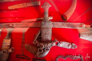 Weapons display: Omani Khanjar, Nizwa Fort, Oman