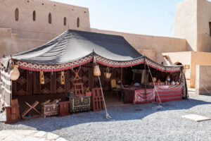 Tented market shop, Nizwa Souq, Oman.