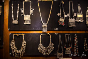 A display of ornaments, Nizwa Fort, Oman