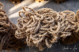 Rope from coconut fibre, Cuddalore, Tamil Nadu India