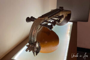 Antique veena on display, Svatma, Thanjavur India