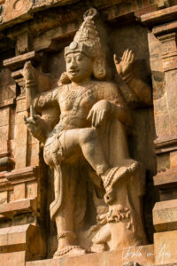 Dvarapala over the inner gate of Brihadisvara Temple, Thanjavur India