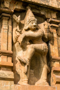 Dvarapala over the inner gate of Brihadisvara Temple, Thanjavur India
