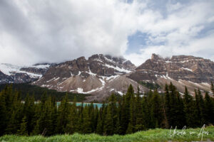 Mountains from the Crowfoot Glacier Viewpoint, Highway 93N, Banff Alberta Canada