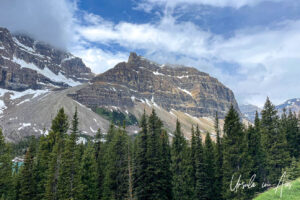 Mountains around Bow Lake, Highway 93N, Banff Alberta Canada
