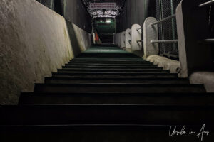 Concrete stairs up to Kunjapuri Temple, Uttarakhand, India