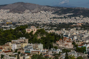 View over Athens from the Acropolis, Greece.