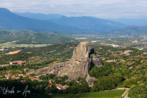 View of Dupiani from the St Steven Monastery, Meteora, Greece