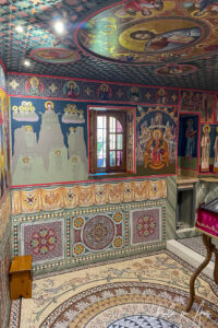 Religious Iconography inside the Monastery Of Agios Stefanos, Meteora, Greece