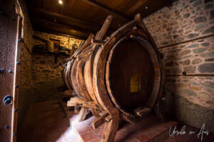 Oak barrel water vat, Varlaam Monastery, Meteora, Greece