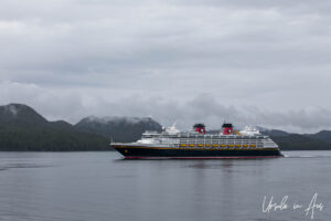 Disney Wonder on the Inside Passage, Canada.