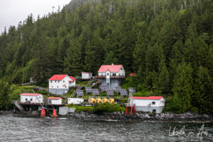 Boat Bluff Lighthouse, Inside Passage, Canada.