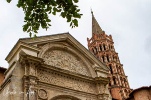 Bell tower and roof, Basilique Saint-Sernin de Toulouse, France