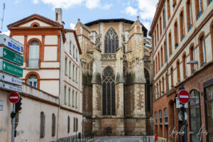 Partial view of Cathedral of Saint Stephen, Toulouse France