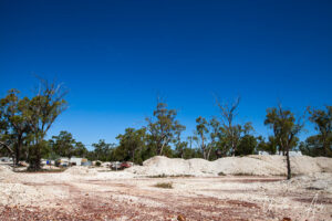 Opal dirt dumps, Glengarry, NSW Australia