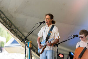 Lester Quitzau on the Grierson Stage, Vancouver Island Musicfest, Comox BC Canada.