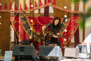 Christy Vanden on the Woodland Stage, Vancouver Island Musicfest, Comox BC Canada.