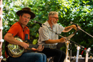 on the Woodland Stage, Vancouver Island Musicfest, Comox BC Canada.