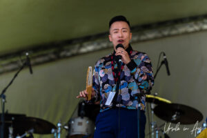 Danhae Oh from Second Moon on the Grierson Stage, Vancouver Island Musicfest, Comox BC Canada.